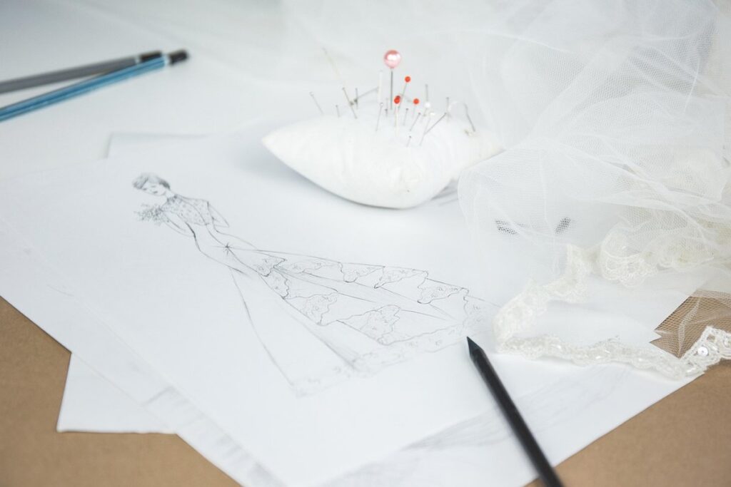 dress design sketch