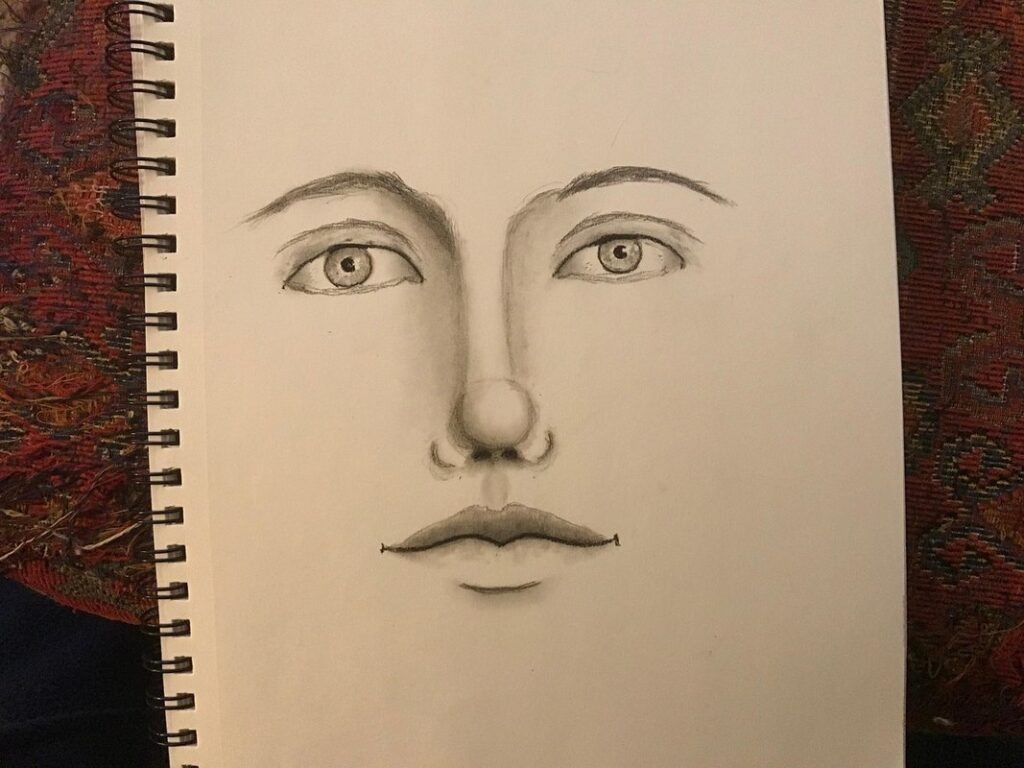 how to draw a nose easy