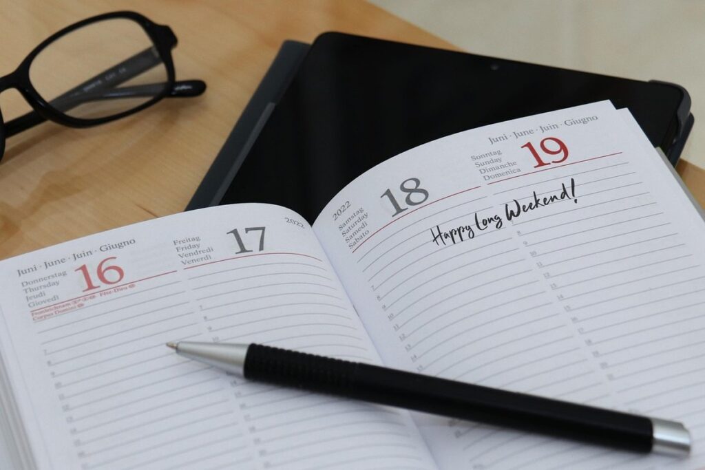 calendar journaling